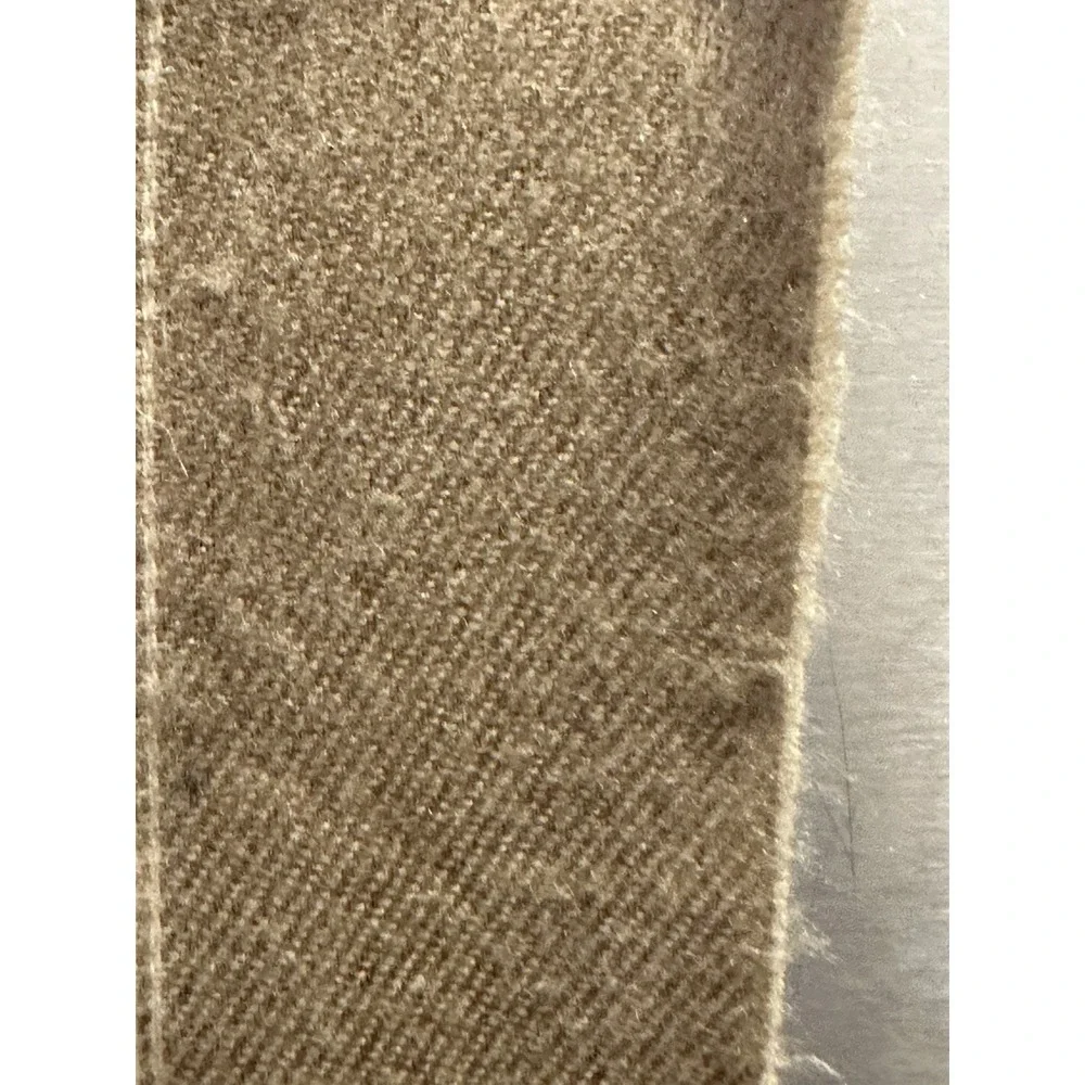 Christian Dior 100% Acrylic With Fringe Scarf Vintage Camel Striped Classic Scar